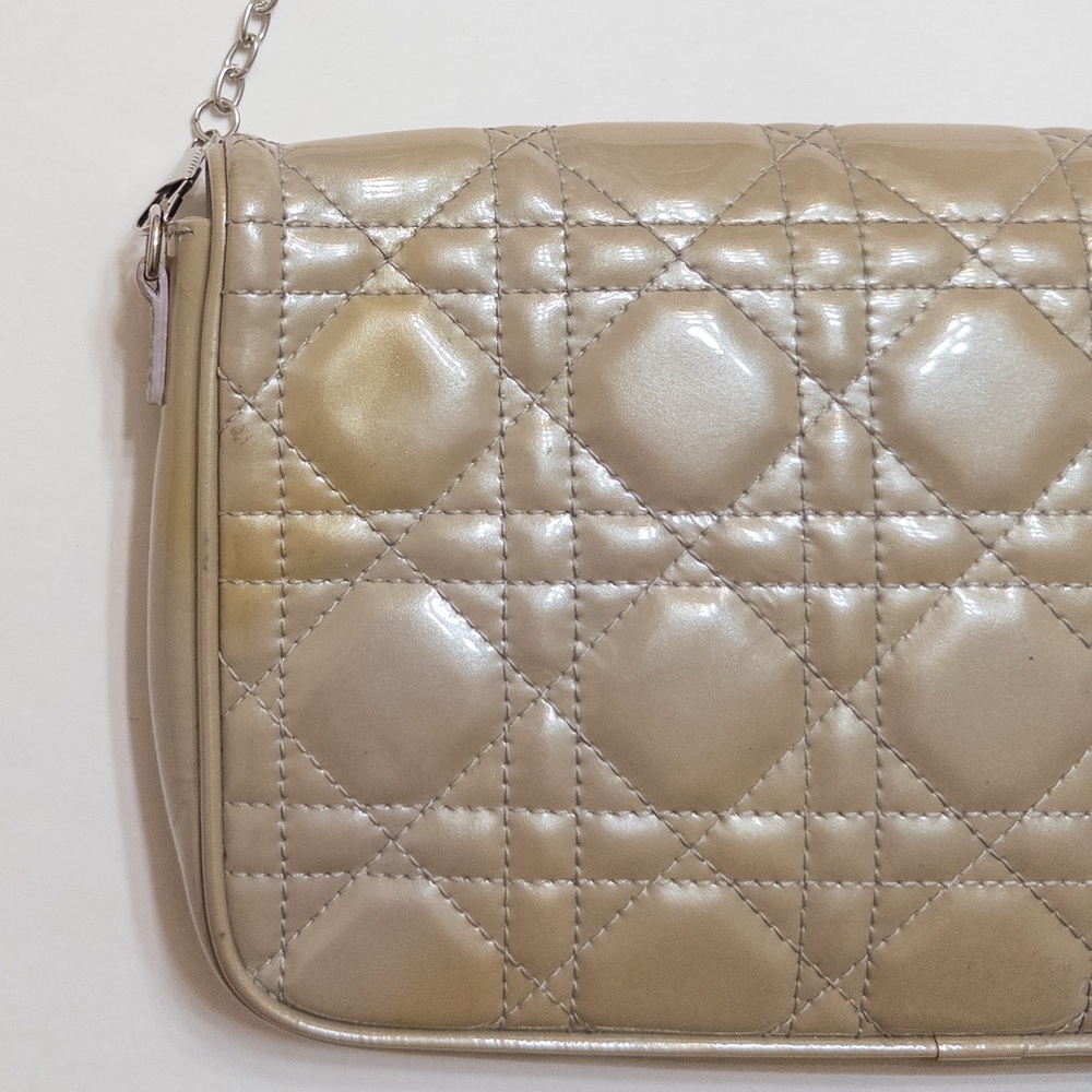 Christian Dior Cannage Patent Leather Crossbody Bag - Picture 11 of 11